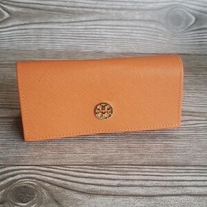 Tory Burch orange sunglasses case